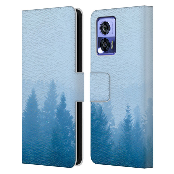 Patrik Lovrin Magical Foggy Landscape Fog Over Forest Leather Book Wallet Case Cover For Motorola Edge 30 Neo 5G