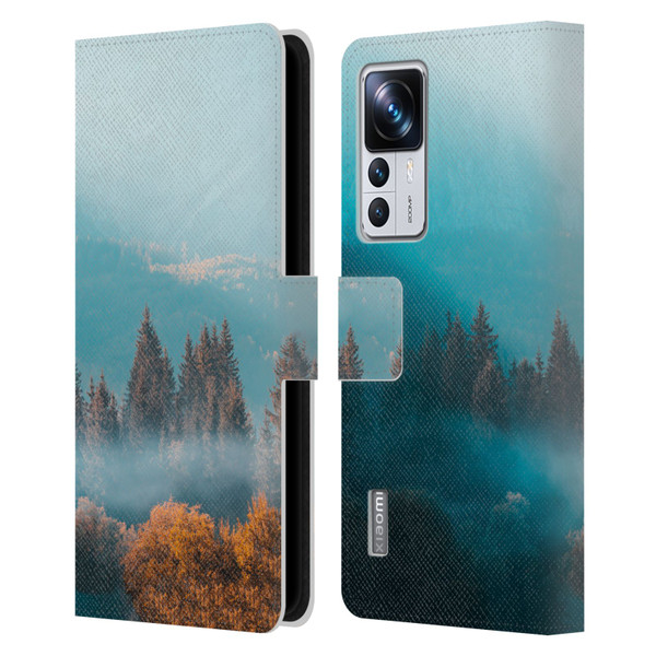 Patrik Lovrin Magical Foggy Landscape Autumn Forest Leather Book Wallet Case Cover For Xiaomi 12T Pro