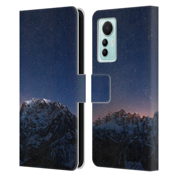 Patrik Lovrin Night Sky Stars Above Mountains Leather Book Wallet Case Cover For Xiaomi 12 Lite