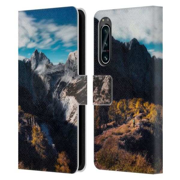 Patrik Lovrin Wanderlust In Awe Of The Mountains Leather Book Wallet Case Cover For Sony Xperia 5 IV