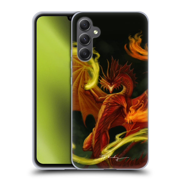 Piya Wannachaiwong Dragons Of Fire Magical Soft Gel Case for Samsung Galaxy A34 5G