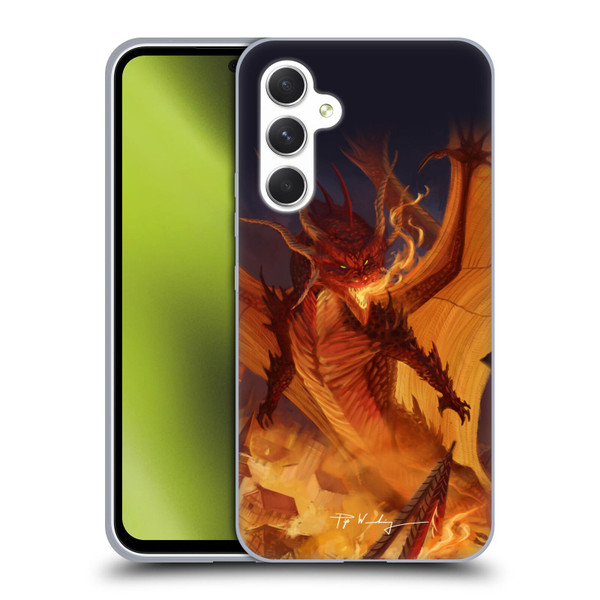 Piya Wannachaiwong Dragons Of Fire Dragonfire Soft Gel Case for Samsung Galaxy A54 5G