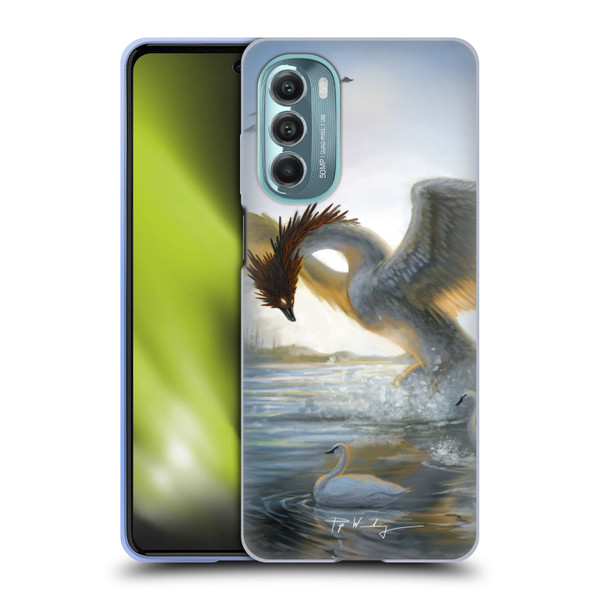 Piya Wannachaiwong Dragons Of Sea And Storms Swan Dragon Soft Gel Case for Motorola Moto G Stylus 5G (2022)