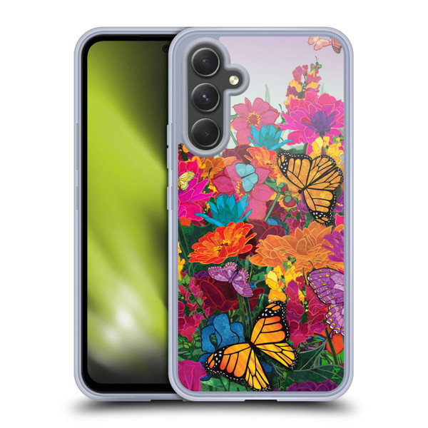 Suzan Lind Butterflies Garden Soft Gel Case for Samsung Galaxy A54 5G