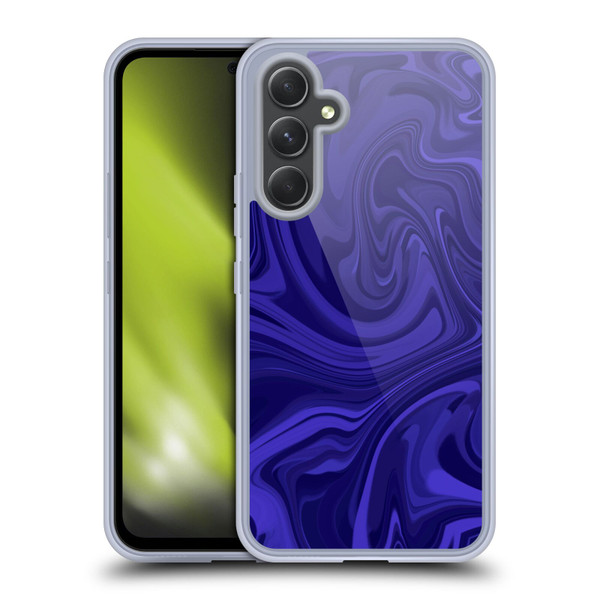 Suzan Lind Marble Indigo Soft Gel Case for Samsung Galaxy A54 5G