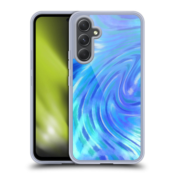 Suzan Lind Tie Dye 2 Deep Blue Soft Gel Case for Samsung Galaxy A54 5G