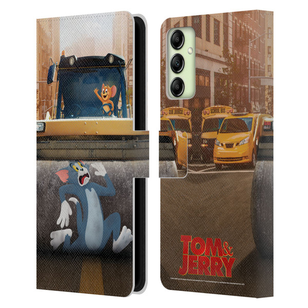 Tom And Jerry Movie (2021) Graphics Rolling Leather Book Wallet Case Cover For Samsung Galaxy A14 5G