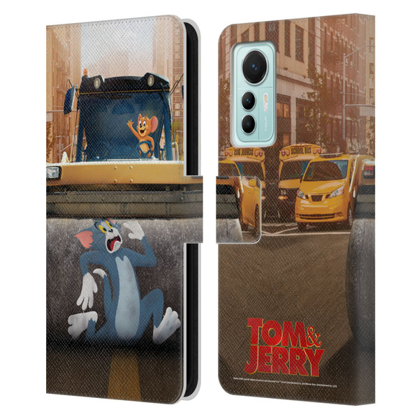 Tom And Jerry Movie (2021) Graphics Rolling Leather Book Wallet Case Cover For Xiaomi 12 Lite