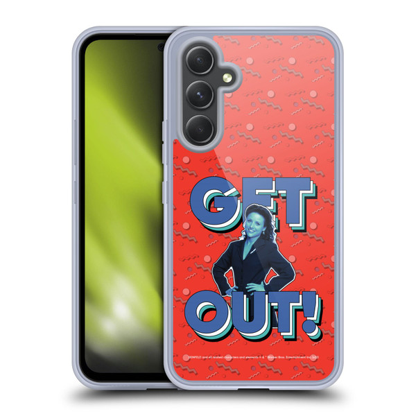 Seinfeld Graphics Get Out! Soft Gel Case for Samsung Galaxy A54 5G