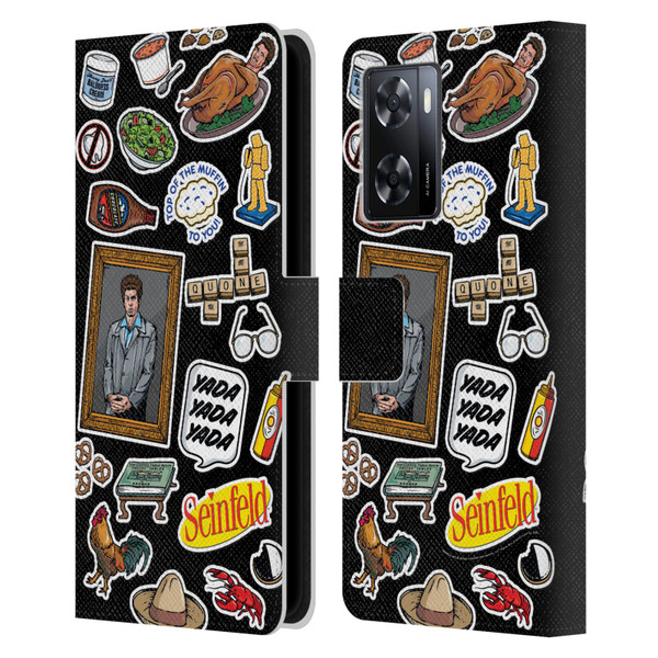 Seinfeld Graphics Sticker Collage Leather Book Wallet Case Cover For OPPO A57s