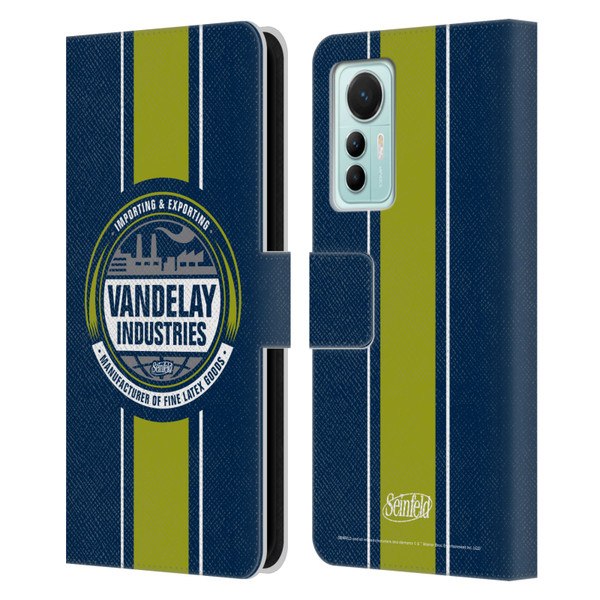 Seinfeld Graphics Vandelay Industries Leather Book Wallet Case Cover For Xiaomi 12 Lite