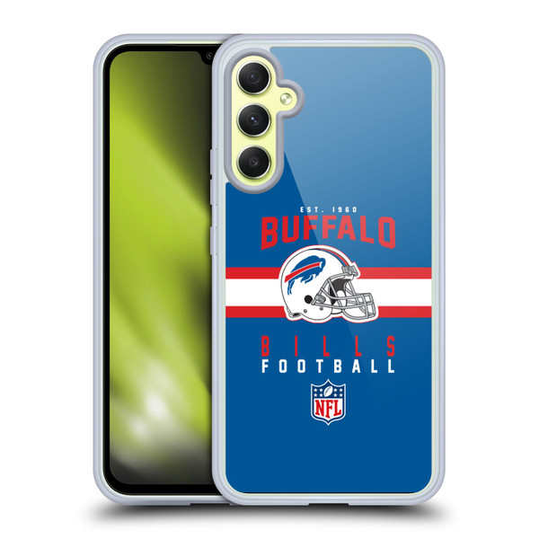 NFL Buffalo Bills Graphics Helmet Typography Soft Gel Case for Samsung Galaxy A34 5G