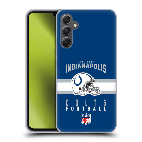 NFL Indianapolis Colts Graphics Helmet Typography Soft Gel Case for Samsung Galaxy A34 5G