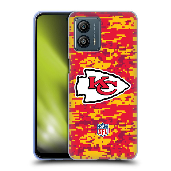 NFL Kansas City Chiefs Graphics Digital Camouflage Soft Gel Case for Motorola Moto G53 5G