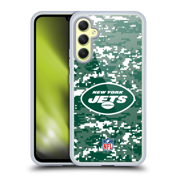 NFL New York Jets Graphics Digital Camouflage Soft Gel Case for Samsung Galaxy A34 5G