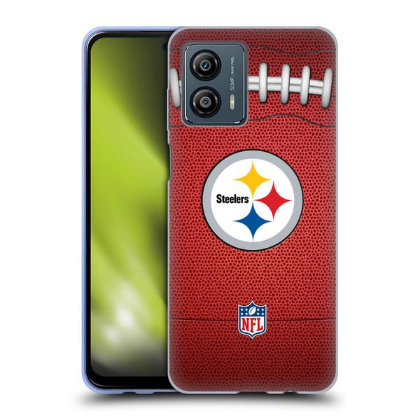 NFL Pittsburgh Steelers Graphics Football Soft Gel Case for Motorola Moto G53 5G