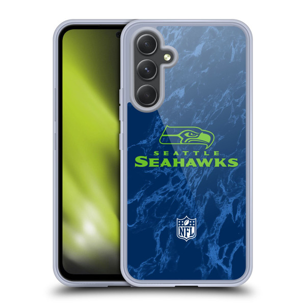 NFL Seattle Seahawks Graphics Coloured Marble Soft Gel Case for Samsung Galaxy A54 5G NFL Seattle Seahawks Graphics Coloured Marble Soft Gel Case for Samsung Galaxy A54 5G