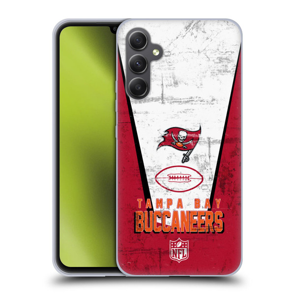 NFL Tampa Bay Buccaneers Logo Art Banner Soft Gel Case for Samsung Galaxy A34 5G