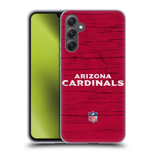 NFL Arizona Cardinals Logo Distressed Look Soft Gel Case for Samsung Galaxy A34 5G