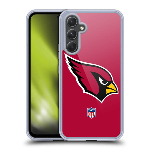 NFL Arizona Cardinals Logo Plain Soft Gel Case for Samsung Galaxy A54 5G
