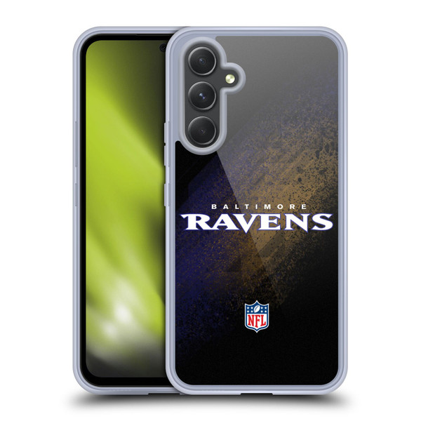 NFL Baltimore Ravens Logo Blur Soft Gel Case for Samsung Galaxy A54 5G