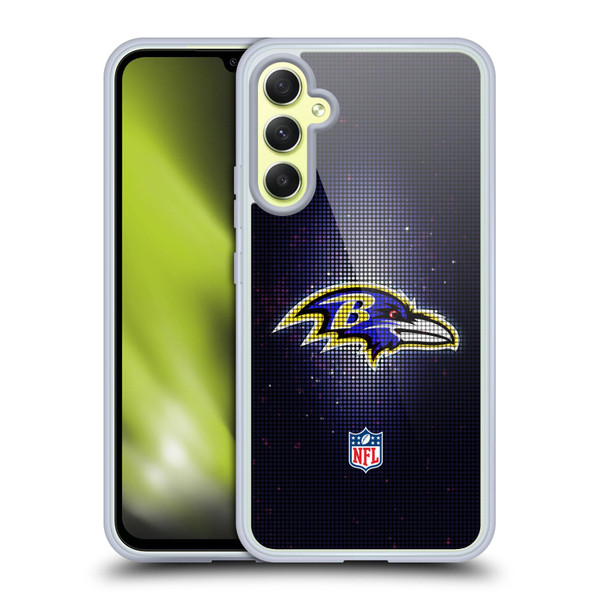 NFL Baltimore Ravens Artwork LED Soft Gel Case for Samsung Galaxy A34 5G