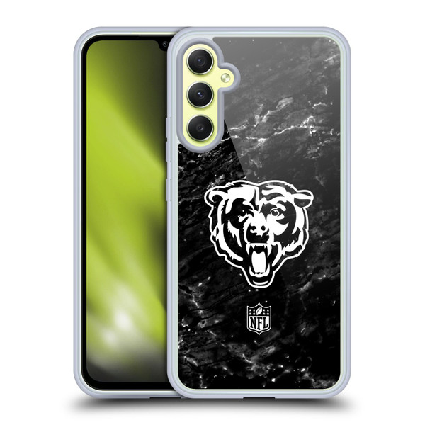 NFL Chicago Bears Artwork Marble Soft Gel Case for Samsung Galaxy A34 5G