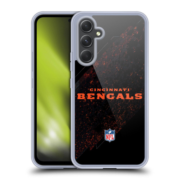 NFL Cincinnati Bengals Logo Blur Soft Gel Case for Samsung Galaxy A54 5G