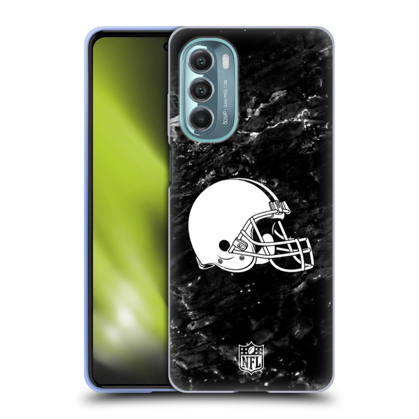 NFL Cleveland Browns Artwork Marble Soft Gel Case for Motorola Moto G Stylus 5G (2022)