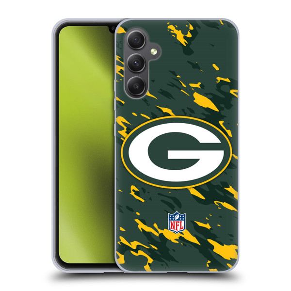 NFL Green Bay Packers Logo Camou Soft Gel Case for Samsung Galaxy A34 5G