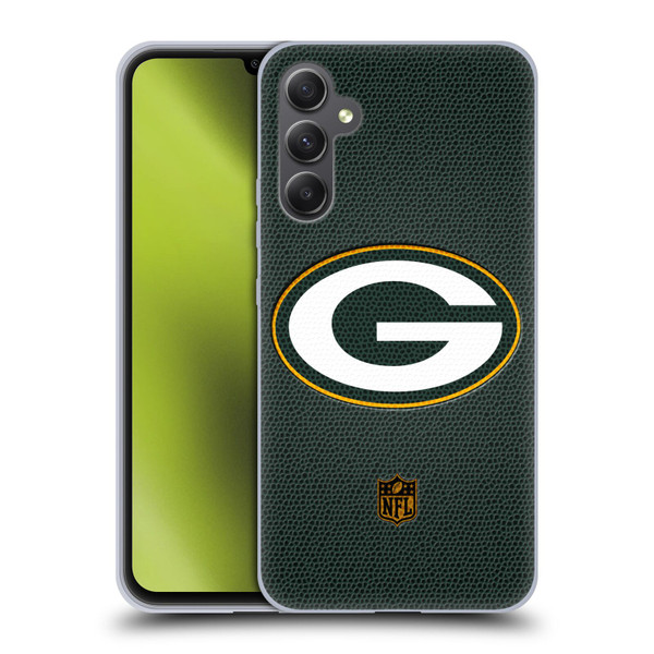 NFL Green Bay Packers Logo Football Soft Gel Case for Samsung Galaxy A34 5G