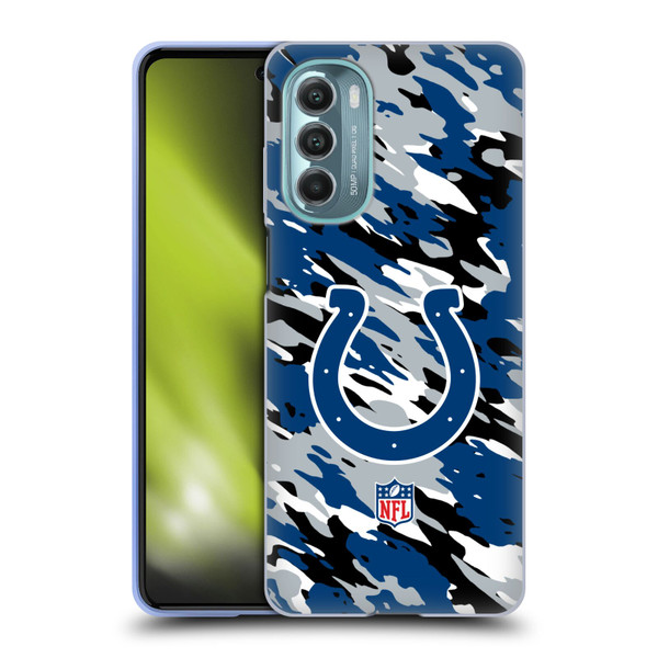 NFL Indianapolis Colts Logo Camou Soft Gel Case for Motorola Moto G Stylus 5G (2022)