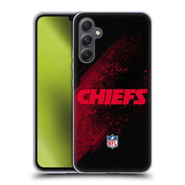 NFL Kansas City Chiefs Logo Blur Soft Gel Case for Samsung Galaxy A34 5G