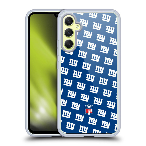 NFL New York Giants Artwork Patterns Soft Gel Case for Samsung Galaxy A34 5G