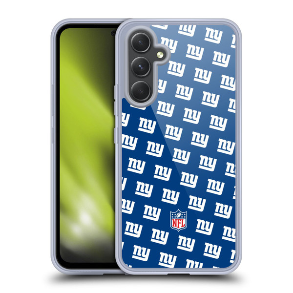 NFL New York Giants Artwork Patterns Soft Gel Case for Samsung Galaxy A54 5G