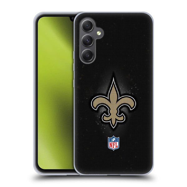 NFL New Orleans Saints Artwork LED Soft Gel Case for Samsung Galaxy A34 5G