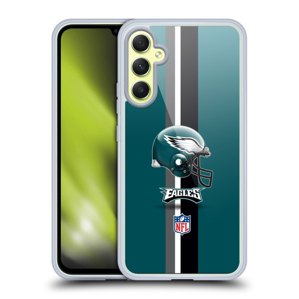 NFL Philadelphia Eagles Logo Helmet Soft Gel Case for Samsung Galaxy A34 5G