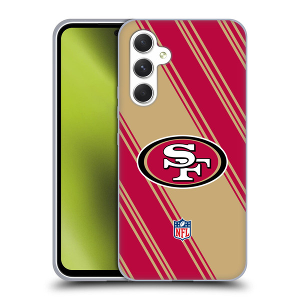 NFL San Francisco 49ers Artwork Stripes Soft Gel Case for Samsung Galaxy A54 5G