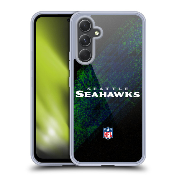 NFL Seattle Seahawks Logo Blur Soft Gel Case for Samsung Galaxy A54 5G