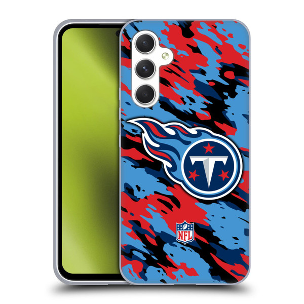 NFL Tennessee Titans Logo Camou Soft Gel Case for Samsung Galaxy A54 5G