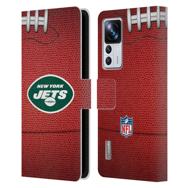 NFL New York Jets Graphics Football Leather Book Wallet Case Cover For Xiaomi 12T Pro