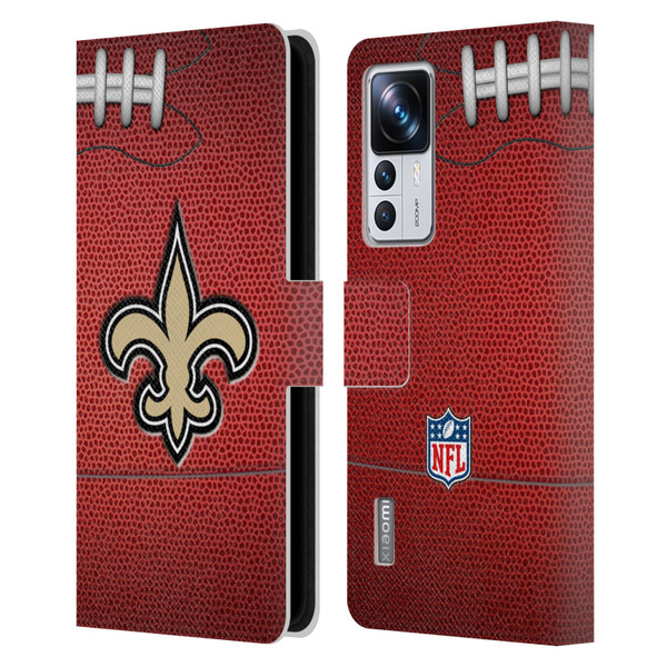 NFL New Orleans Saints Graphics Football Leather Book Wallet Case Cover For Xiaomi 12T Pro