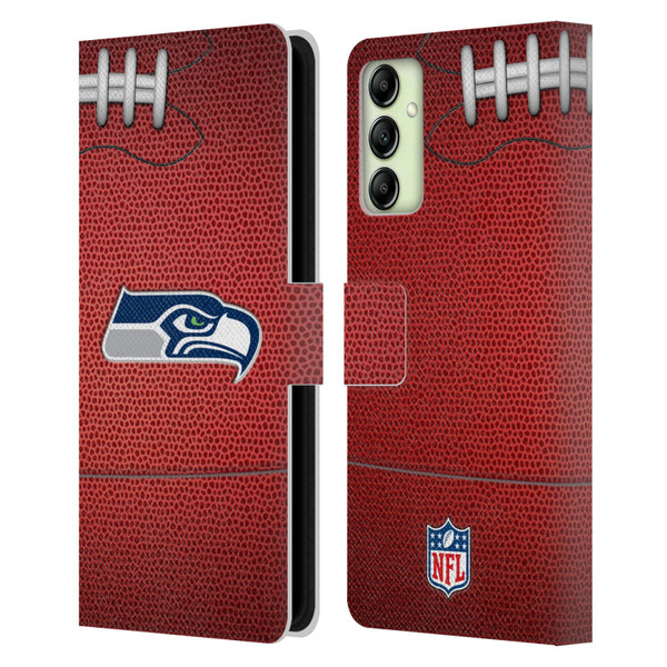 NFL Seattle Seahawks Graphics Football Leather Book Wallet Case Cover For Samsung Galaxy A14 5G