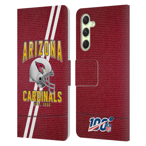 NFL Arizona Cardinals Logo Art Football Stripes Leather Book Wallet Case Cover For Samsung Galaxy A54 5G