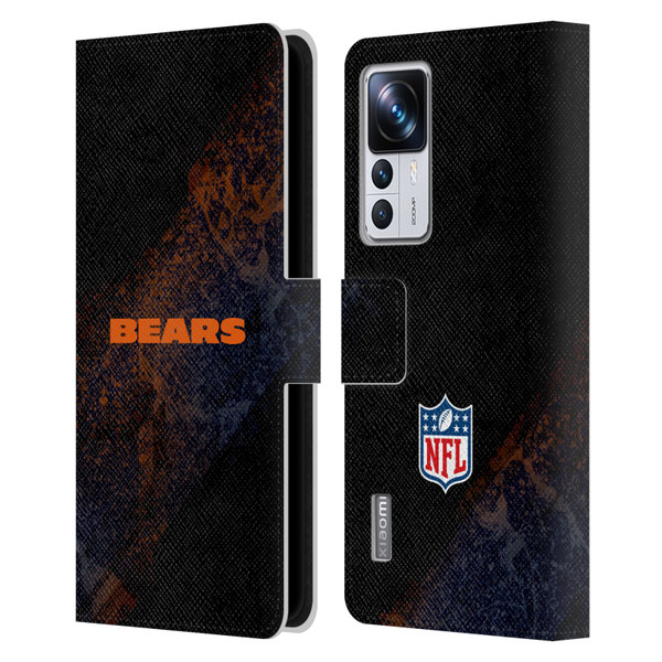 NFL Chicago Bears Logo Blur Leather Book Wallet Case Cover For Xiaomi 12T Pro