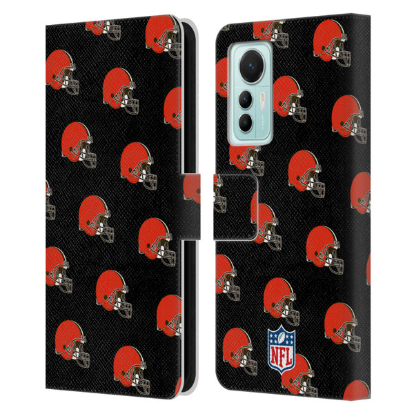 NFL Cleveland Browns Artwork Patterns Leather Book Wallet Case Cover For Xiaomi 12 Lite