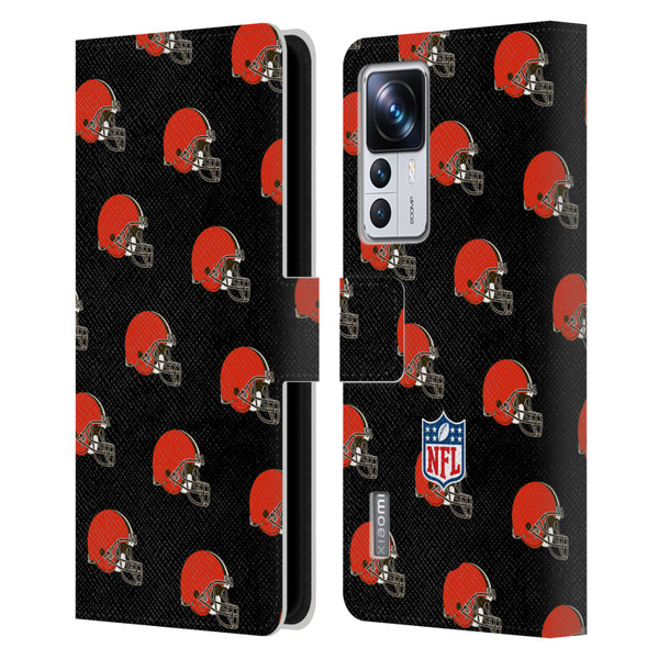 NFL Cleveland Browns Artwork Patterns Leather Book Wallet Case Cover For Xiaomi 12T Pro
