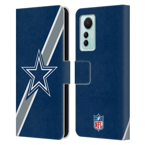 NFL Dallas Cowboys Logo Stripes Leather Book Wallet Case Cover For Xiaomi 12 Lite