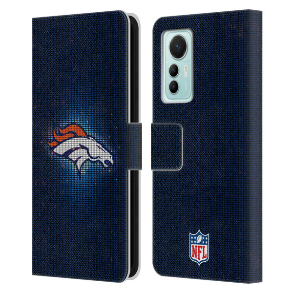 NFL Denver Broncos Artwork LED Leather Book Wallet Case Cover For Xiaomi 12 Lite