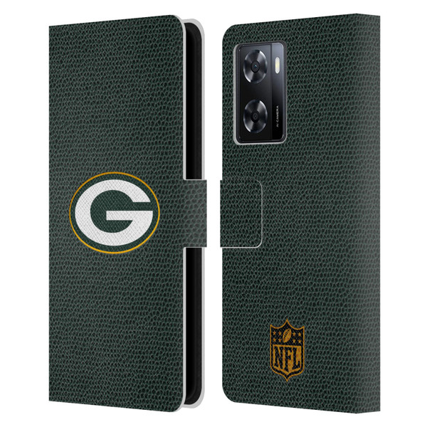 NFL Green Bay Packers Logo Football Leather Book Wallet Case Cover For OPPO A57s